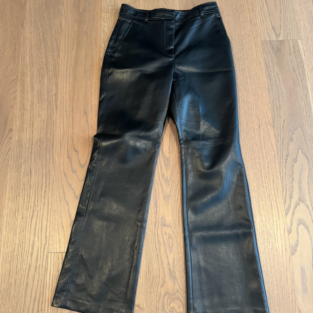 Black Leather Women's Jeans